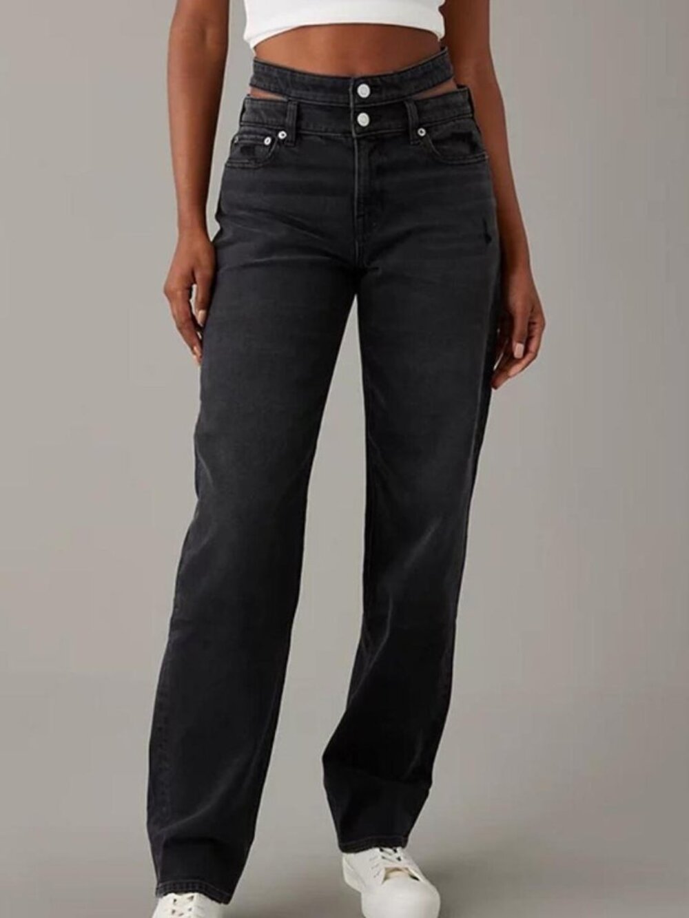American Eagle Outfitters Black Straight Jeans